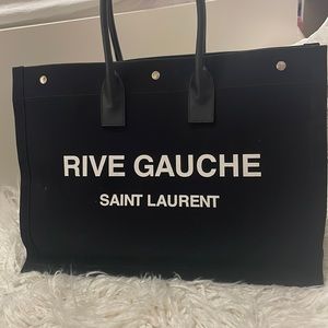 Linen calfskin Rive Gauche Tote